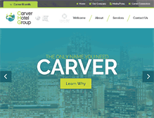 Tablet Screenshot of carverhotelgroup.com
